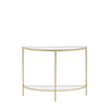 Demi Lune Console Table - Champagne