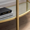 Demi Lune Console Table - Champagne