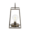 Fauve Battery Operated Glass LED Table lamp - Medium - Bronze