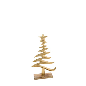 Medium Gold Christmas Tree - H17.5cm