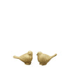 Bird Ornaments - Set of 2 - Small - Gold