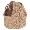 Woven Natural Seagrass Round Handled Baskets - Set of 3