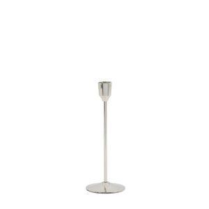 Classic Small Nickel  Serla Candle Holder - 20cm high