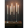 Classic Medium Nickel  Serla Candle Holder - 25.5cm high