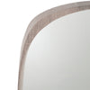 Grey Oak Wood Veneer Teardrop Wall Mirror