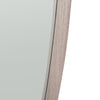 Grey Oak Wood Veneer Teardrop Wall Mirror