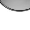 Silver Metal Round Wall Mirror - Ø60cm