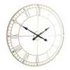 Antique Gold Metal Round Wall Clock - Ø80cm