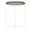 Tray Table - Natural Wood & White Iron