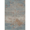 Clare Rug No 1 -  A contemporary soft wool effect rug with a subtle blend of neutral, blue, grey and rust tones. 