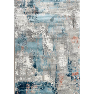 Dingle No 2 wool effect Rug - Blue Grey