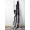 Natural Grey Stripe Cotton Throw