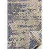 Innish Flatwoven Rug - Blue - 40% Wool, 60% Viscose. Anti-slip Latex Backing