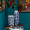 Blue Leaf Vases